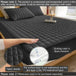 Waterproof Soft Plaid Mattress Protector Set - Omega Lifestyles