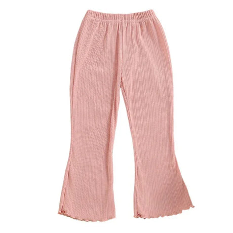 Girls Summer Casual Polyester Elastane Wide Leg Pants - Omega Lifestyles