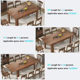 Modern Extendable Wooden Dining Table For 6 To 10 Persons