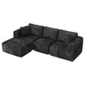 Modular L-Shaped U-Shaped Convertible Ottoman Sectional Sofa
