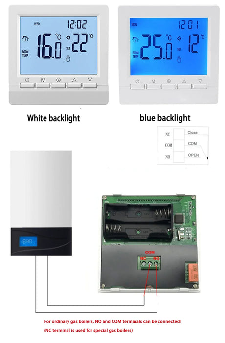 Programmable Smart Thermostat With Child Lock Backlit Display - Omega Lifestyles