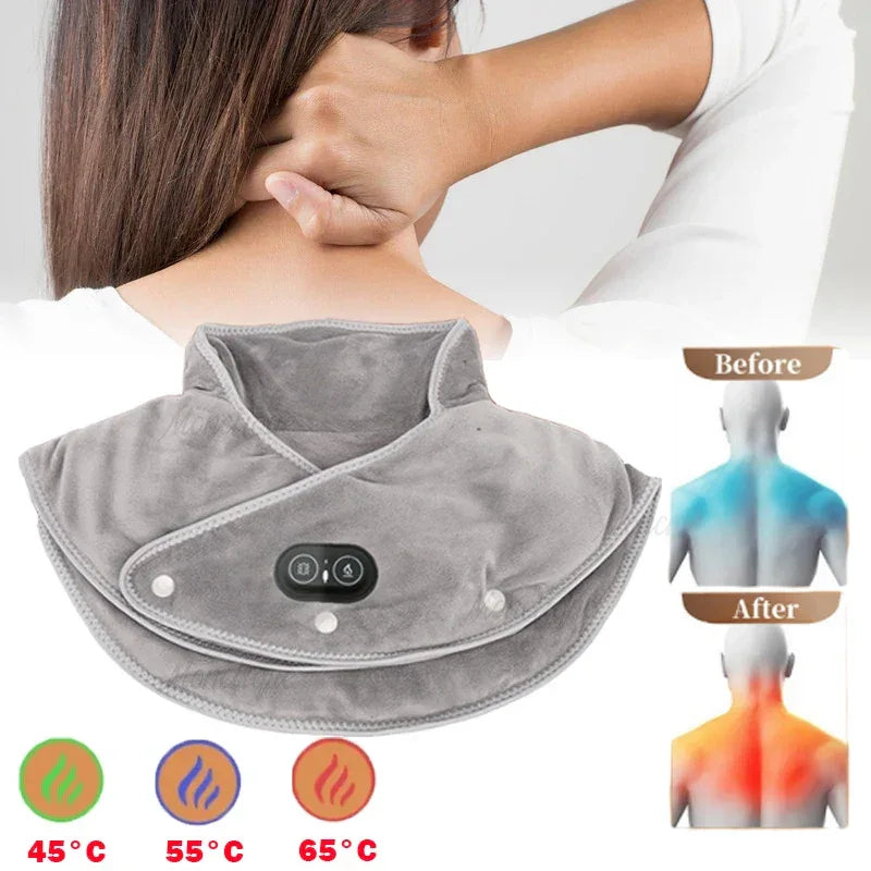 Electric Heating Neck Shoulder Pad With Vibration Massage - Omega Lifestyles
