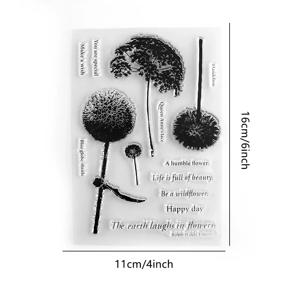 Clear Silicone Handwritten Borders Rubber Stamp For Decoration - Omega Lifestyles