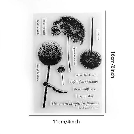 Clear Silicone Handwritten Borders Rubber Stamp For Decoration - Omega Lifestyles