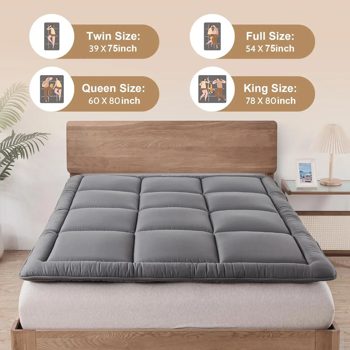 3-Inch Medium Memory Foam Japanese Floor Futon Mattress - Omega Lifestyles