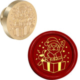 Wooden Handle Brass Wax Seal Stamp With Removable Head - Omega Lifestyles
