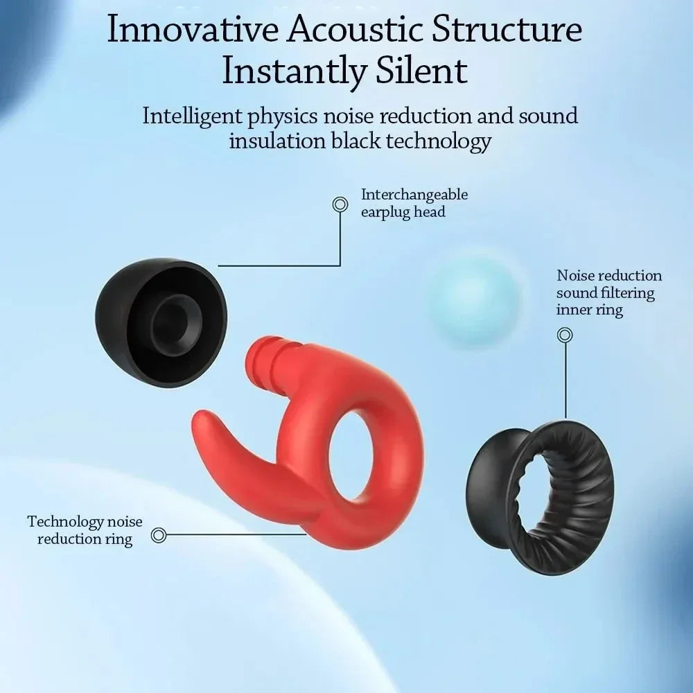 Silicone Soft Noise-Blocking Waterproof Sleep Earplugs - Omega Lifestyles
