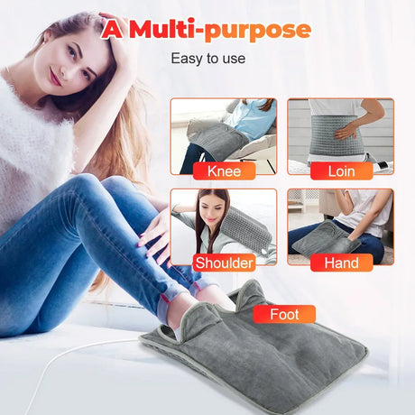 Electric Plush Cotton Heated Foot Warmer Pad - Omega Lifestyles