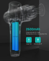 Professional Deep Tissue Percussion Massage Gun with 7 Heads - Omega Lifestyles