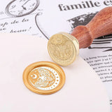 Wooden Handle Brass Seal Head Wax Seal Stamp - Omega Lifestyles