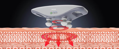 4-Head Deep Tissue Massage Gun with 3 Speed Levels - Omega Lifestyles