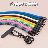 120cm Thick Adjustable Polyester Crossbody Phone Lanyard