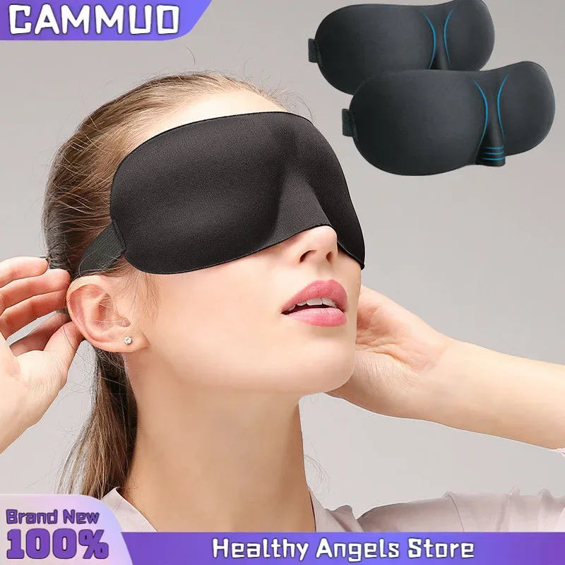 3D Contoured Memory Foam Light-Blocking Sleep Mask - Omega Lifestyles