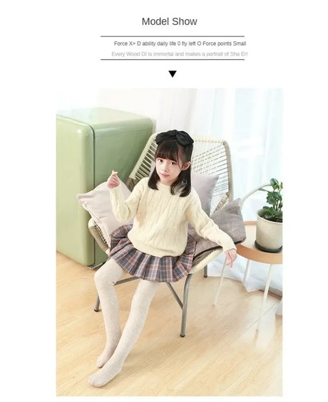 Kids Winter Thick Cotton Elastane Warm Leggings - Omega Lifestyles