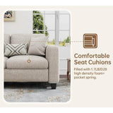 Modern Convertible L Shaped Sectional Sofa - Omega Lifestyles