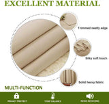 2-Piece Noise Reduction Grommet Top Room Divider Curtain