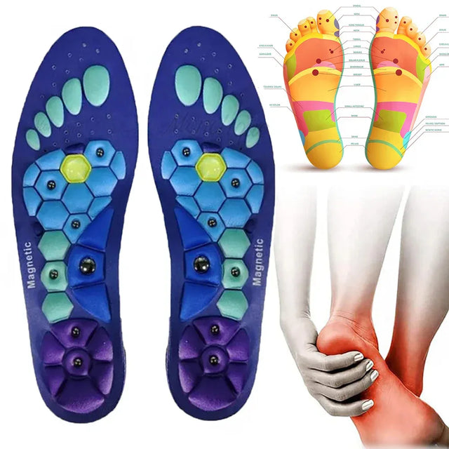 Pair of Magnetic Acupressure Foot Massage Insoles - Omega Lifestyles