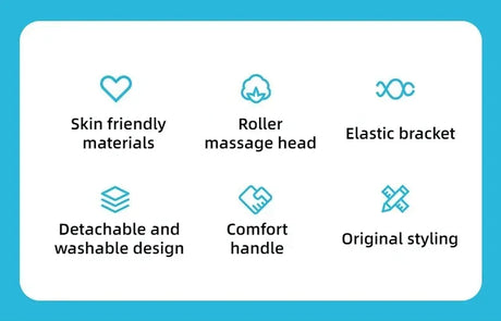 Manual 6-Ball Neck Massage Roller Relaxation Device - Omega Lifestyles