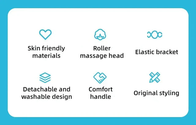 Manual 6-Ball Neck Massage Roller Relaxation Device - Omega Lifestyles