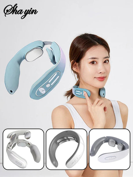 Composite Material Four-Head Neck Heating Vibration Massager - Omega Lifestyles