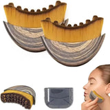 Wooden Facial Massage Brush For Lymphatic Contour Care - Omega Lifestyles