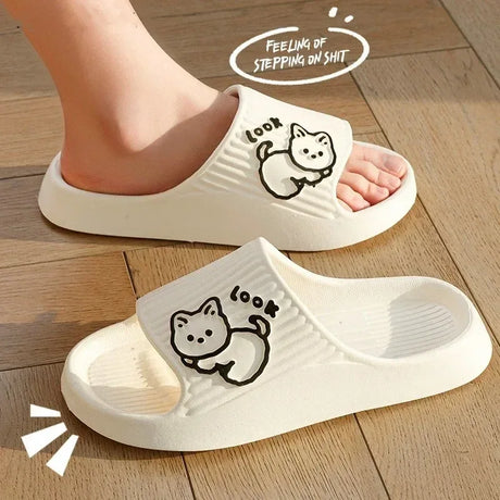 Women’s Thick Platform Non-Slip Indoor Cartoon Slippers - Omega Lifestyles