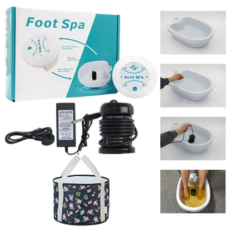 Detox Ionic Foot Spa Bath Massager For Fatigue Relief - Omega Lifestyles
