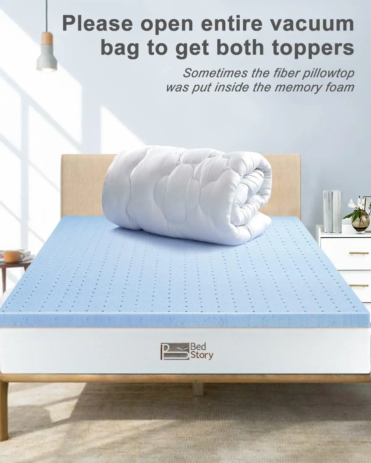 4-Inch Soft Gel Memory Foam Queen Mattress Topper