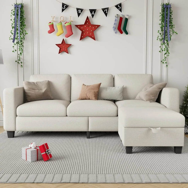 L-Shaped Modular Sectional Sofa With Storage - Omega Lifestyles