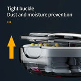 Portable 6-Grid Transparent Waterproof Pill Storage Box - Omega Lifestyles