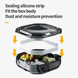 Portable 6-Grid Transparent Waterproof Pill Storage Box - Omega Lifestyles