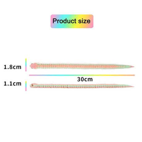 30cm Articulated 3D Printed Snake Toy Desktop Ornament - Omega Lifestyles