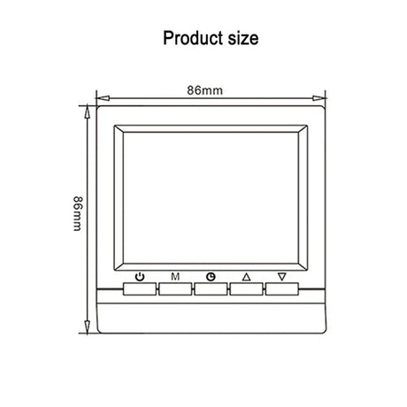 Programmable Smart Thermostat With Child Lock Backlit Display - Omega Lifestyles