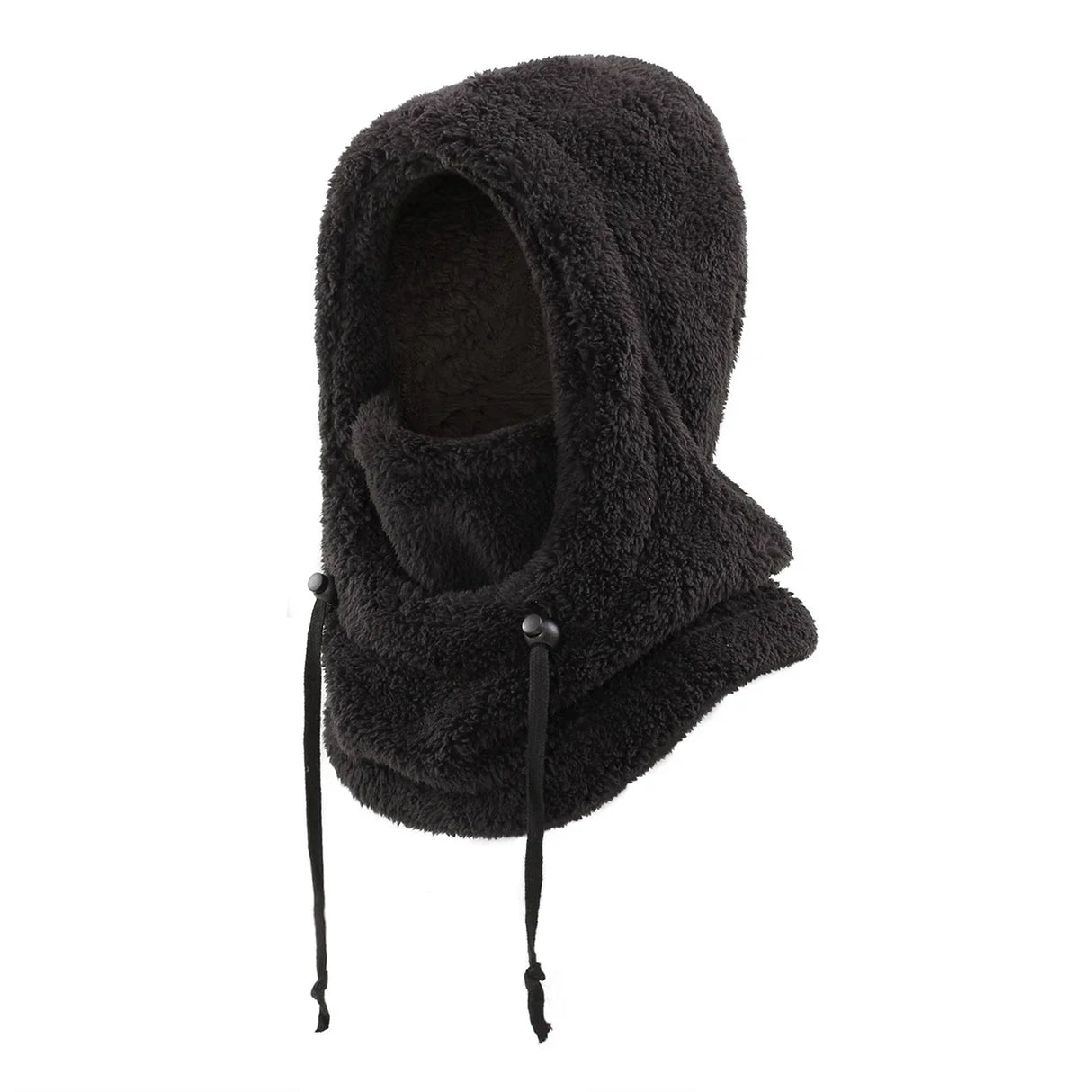 Kids Winter Plush Faux Fur Balaclava Hat Hooded Cap