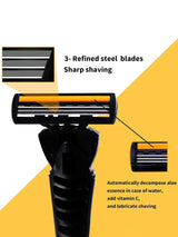 19-Piece Stainless Steel Razor Blade Refills For Men - Omega Lifestyles