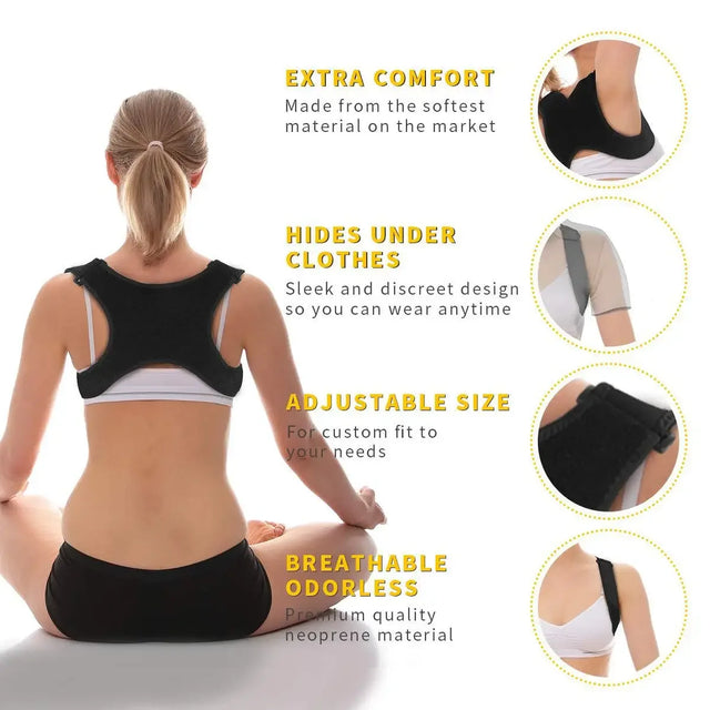 Adjustable Figure 8 Lightweight Back Posture Corrector Belt - Omega Lifestyles