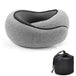 Memory Foam Travel Neck Pillow Adjustable U-Shape Support - Omega Lifestyles