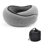 Memory Foam Travel Neck Pillow Adjustable U-Shape Support - Omega Lifestyles
