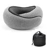 Memory Foam Travel Neck Pillow Adjustable U-Shape Support - Omega Lifestyles