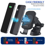 15W Fast Wireless Auto Clamping Car Charger Phone Holder