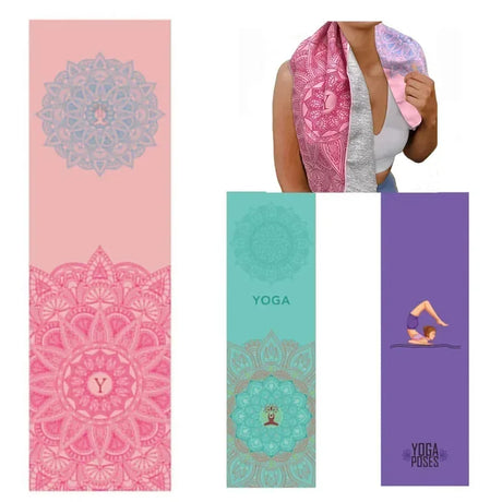 Extra Large Microfiber Quick-Drying Yoga Towel With Anchor Pockets - Omega Lifestyles