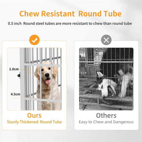 Multifunctional Wooden Dog Crate With Removable Tray - Omega Lifestyles