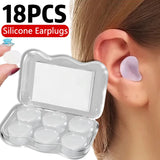 Soft Silicone Noise Cancelling Earplugs Pack of 6