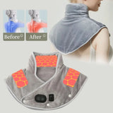 USB Electric Heating Neck Shoulder Massager Thermal Compress Wrap - Omega Lifestyles