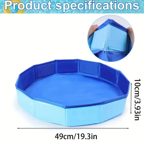Foldable Non-Slip Portable Pet Swimming Pool - Omega Lifestyles