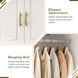 Modern 3-Door Engineered Wood Wardrobe With LED Lights