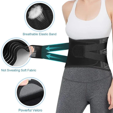 Adjustable Breathable Orthopedic Back Lumbar Support Belt - Omega Lifestyles