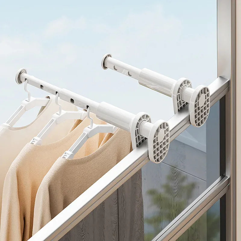 Portable Rust-Resistant Folding Plastic Travel Hanger Rack - Omega Lifestyles