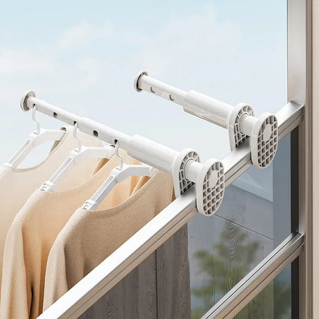 Portable Rust-Resistant Folding Plastic Travel Hanger Rack - Omega Lifestyles