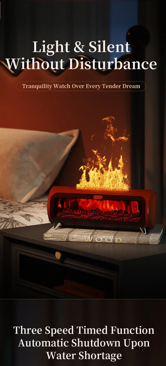Fireplace Ultrasonic Essential Oil Aroma Diffuser Humidifier - Omega Lifestyles